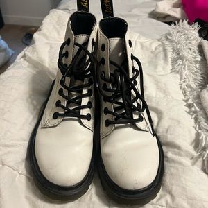 White Dr. Marten Boots. Size 7